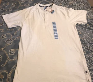 Gap Men's Sz L Athletic Polo Shirt Short Sleeve Ivory Dolman Shoulder NEW $35 - Picture 1 of 10