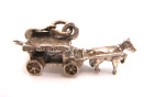 STERLING SILVER CHARM HORSE DRAWN CARRIAGE TAG MACKINAC ISLAND