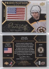 2008-09 Upper Deck UD Black Pride of a Nation Gold /10 Phil Kessel Patch Auto
