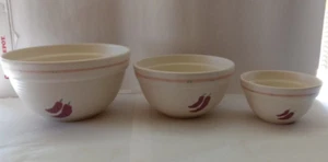 Treasure Craft Taos Rimmed serving Bowls RARE lot of 3 southwestern - Picture 1 of 21