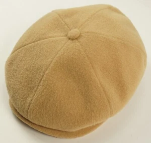 Vintage Borsalino Postboy Newsboy Cap Hat Ten Felt Wool Six Panel Size 7 Union - Picture 1 of 7