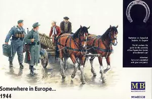 MasterBox Chariot Avec Soldats Civils Chevaux Agriculteur Kit Allemand 1:35 - Imagen 1 de 2