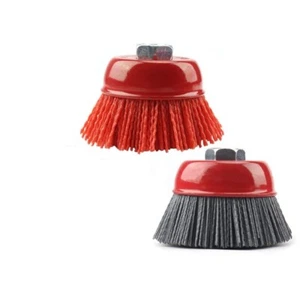 6" Nylon Wire Cup Brush with 5/8"-11 Arbor for Grinder, Buffer or Polisher - Picture 1 of 1