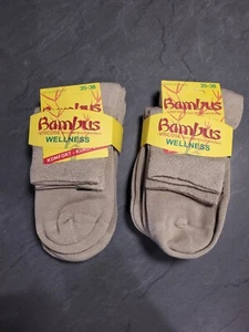6 Paar seidig weiche Bambus Socken, beige Größe 35-38 - Bild 1 von 2