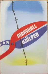 Zweiter Weltkrieg Europäisches Konjunkturprogramm Marshallplan 1948 Werbepostkarte Brb Draht - Bild 1 von 1