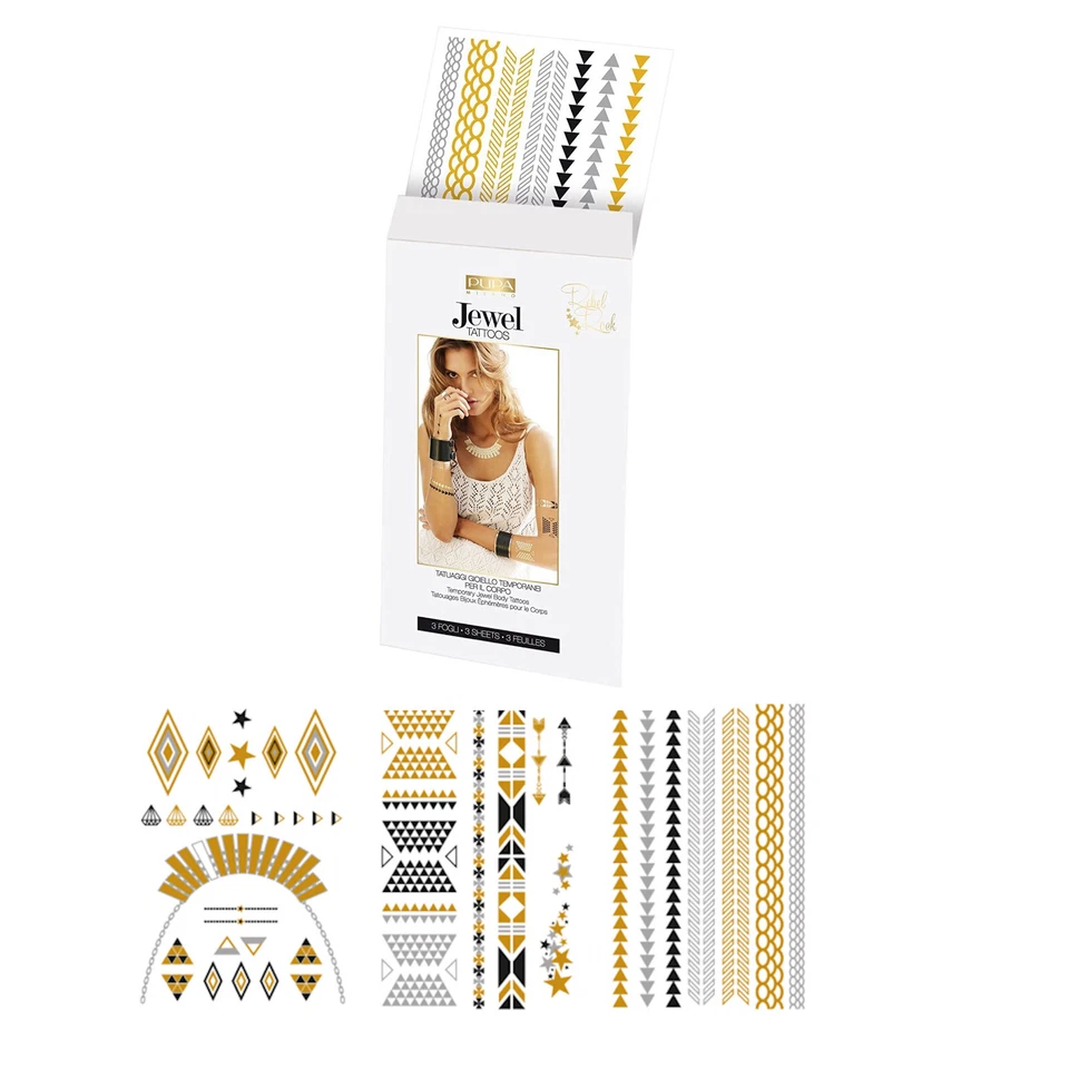 Body Tattoo PUPA JEWEL TATOOS Tatuaggi Gioiello Temporanei Per il Corpo 002 - Immagine 1 di 1