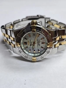 Breitling Galactic 30 B71340 18K/SS Lds' MOP Dial Quartz Watch. Nice. No B/P. - Picture 1 of 7