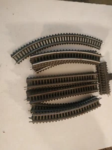 FLEISCHMANN, LOT OF 18 pcs VINTAGE TRACKS, NEED REPAIR No1, SCALE HO - Picture 1 of 9