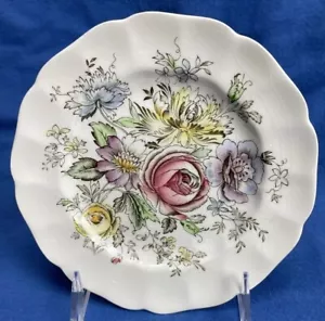 4 Sheraton by Johnson Brothers England 6 1/4” Floral Bread/Dessert Plates - Picture 1 of 13