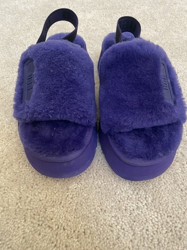 Sandali UGG Australia donna Fluff Yeah Slide taglia 6 viola