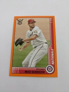 2021 Big League Base Orange #11 Max Scherzer - Washington Nationals - Picture 1 of 2