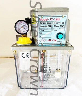 Industrial Electric Lubrication Pump, 220V 2L 180cc/min, Jin-Yin, JY 19B CNC CE