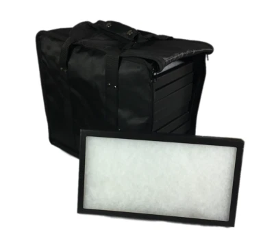 12 Pack of 8 x 14 x 1 Riker Display Cases Boxes with Black Carrying Case - Image 1 of 4