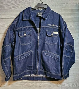 Rocawear blaue Denimjacke Herren Größe 2XL Vintage bestickt - Bild 1 von 10