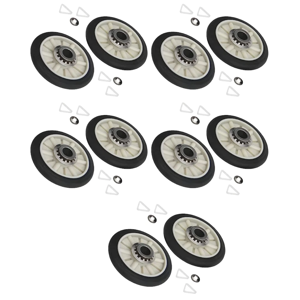 349241T Kit de rodillos de tambor secador para Whirlpool 99989679, 26000349241 PAQUETE DE 5 Foto 1 de 4