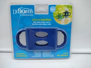 Dr Brown's Milestones Silicone Handles Fits Most Wide-Neck Bottles & Sippy Cups - Picture 1 of 6