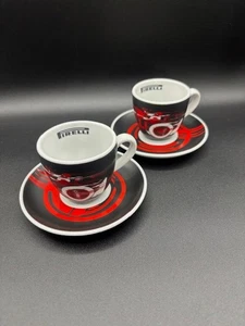 2er SET Espressotassen Espresso Tassen von Pirelli NEU unbenutzt Sammler - Bild 1 von 4