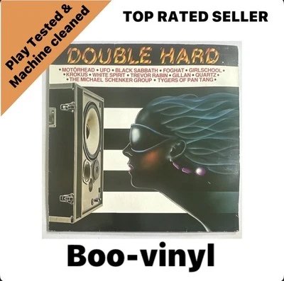 Double Hard ~ Heavy Rock / Metal Lp Vinyl Record Various Artists NM / VG+ - Image 1 of 4