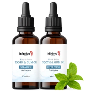 2x Tooth & Gum Disease Treatment Oil Extra Fresh Cure Bad Breath Strengthens Gum - Picture 1 of 24