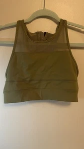 Zyia Active Sport BH olivgrün Gr. L mit Reißverschluss Trainings BH Yoga, Laufen - Bild 1 von 4