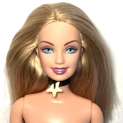 Nude Barbie 2005 Halloween Star Blonde Choker Necklace G5320 Doll For OOAK - Image 1 of 4