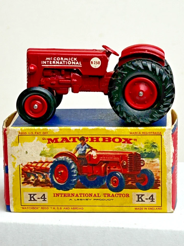 Matchbox King Size No. Tractor agrícola internacional K-4 McCormick y caja original Foto 1 de 4