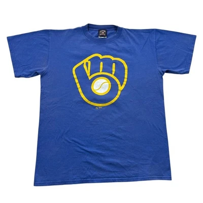 Винтажная бейсбольная футболка Majestic Athletic Ryan Braun Milwaukee Brewers размер XL y2k - Изображение 1 из 4