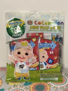 COCOMELON MINI COLORING PLAY PACKS 8 PACK NEW SEALED BIRTHDAY PARTY - Picture 1 of 3