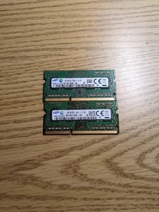2x Samsung 4GB 1RX8 PC3L-12800S-11-13-B4 NON-ECC Laptop Memory M471B5173DB0-YK0 - Picture 1 of 4