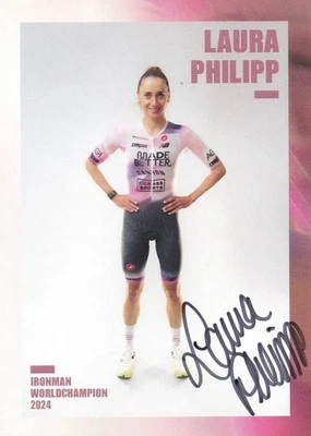Autogrammkarte LAURA PHILIPP (Triathlon) - handsigniert und neu! - Bild 1 von 2