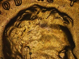 1953-D BU Spike Head (diecrack) & Diechip Lincoln Wheat Penny - Picture 1 of 13