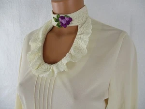 Vintage 70's Victorian Blouse by Campus Casuals - Picture 1 of 17