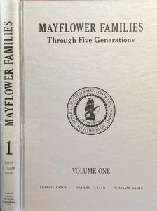 MAYFLOWER Families through Five Generations (Volume 1) Descendants HC Exlib - Imagen 1 de 7