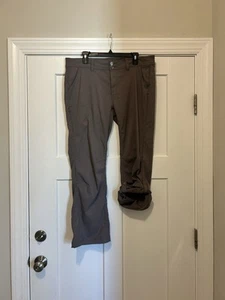 Pantalones Prana Mujer 16 Marrón Pierna Recta Enrollables Aire Libre Senderismo Elastizados Carga - Imagen 1 de 9