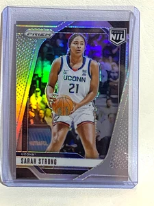 2025 Panini #14 SARAH STRONG Silver Prizm Color Refractor UConn NIL - Picture 1 of 2