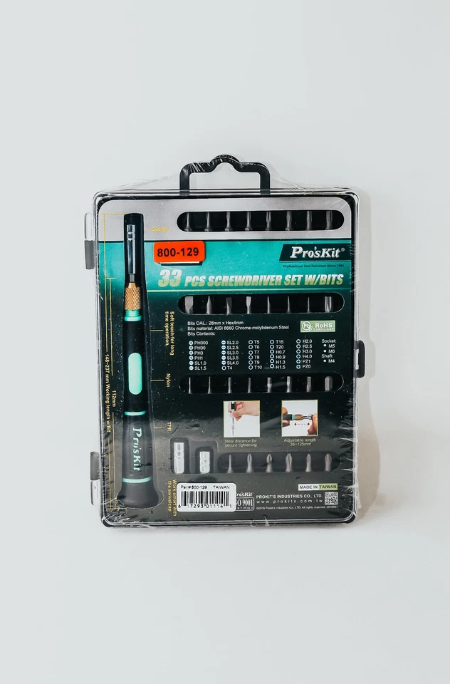 Eclipse Tools 800-129 Pro's Kit Screwdriver Set with Interchangeable Bits and - Image 1 of 2