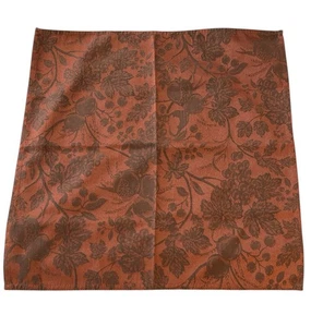 Lauren Ralph Lauren Set of Six Napkins Campbell Jacquard Rust 20" Leaf Foliage - Picture 1 of 6