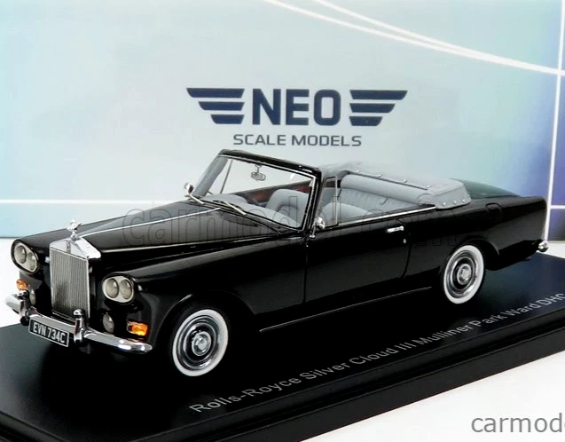 wonderful resin-modelcar 1/43 ROLLS-ROYCE SILVER CLOUD III MPW DHC 1962 - black - Image 1 of 4