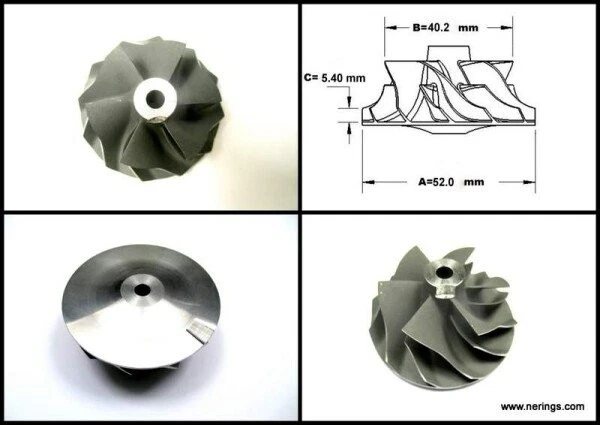 Rueda compresor turbocompresor para NISSAN CABSTAR E CW20-017 452187-0006 Foto 1 de 1