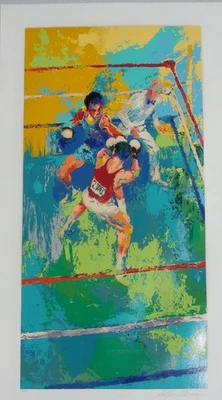 LeRoy Neiman "奥运会拳击,莫斯科 1980" 手工签名和编号 大 & Striking — 第 1/4 张图片
