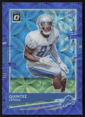 2020 Donruss Optic Blue Scope Rated Rookie Quintez Cephus #130 Lions - Image 1 of 2