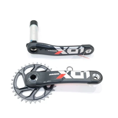 Pedivela de carbono SRAM X01 Eagle, 175mm, 32T, 12 velocidades, DUB, 49mm CL, vermelho lunar - Imagem 1 de 4