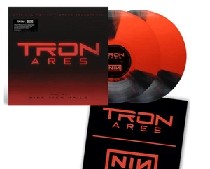 NINE INCH NAILS 2 LP - Tron Ares Soundtrack RED SWIRL & BLACK VINYL *Preorder* - Picture 1 of 1