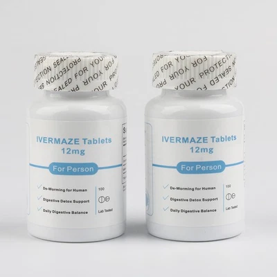 IVERMAZE Comprimidos 12mg Suplemento de Cálcio Para Apoio à Saúde Sistema Imunológico 2 PACOTES - Imagem 1 de 4