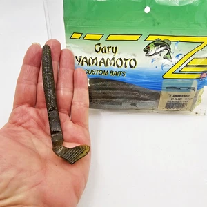 Gary Yamamoto 5" Swimsenko Wurm Wassermelone mit Schwarz & Gold 9 Stück Schwimmen Senko - Bild 1 von 4