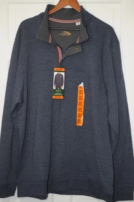 Pullover polar Orvis para hombre 1/4 cremallera firma brezo azul marino talla XXL alto Foto 1 de 4