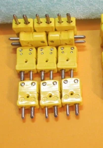 OMEGA Yellow Thermocouple Connector Type K, Male Fast Tracked Shipping - Picture 1 of 2