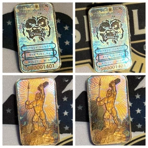 Silverback Precious Metals - 1 oz .999 Fine Proof Silver Bar – Kinesis Mint RARE - Picture 1 of 5