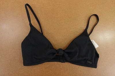ROXY Womens Size Small Black Aruba Knot Bralette Bikini Swim Top NWT - Image 1 of 4