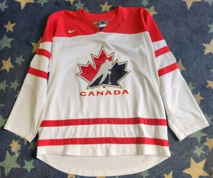 1990s Nike Team Canada IIHF White Hockey Jersey Men's Size XL Great Condition - Picture 1 of 6